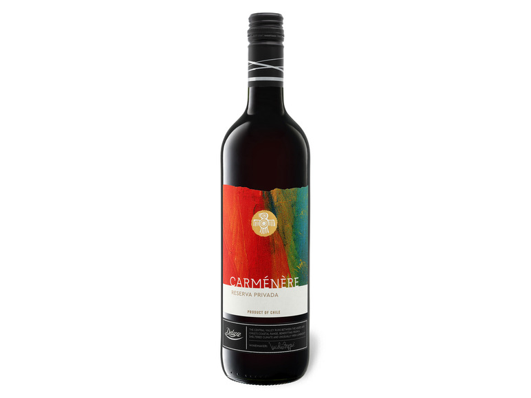 DELUXE Carménère Reserva Privada Valle Central Chile trocken vegan, Rotwein 2023