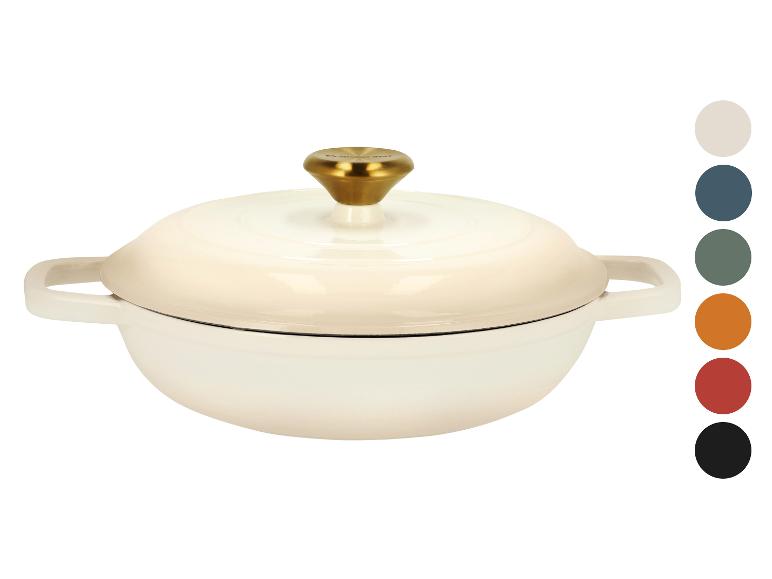 SILVERCREST® Premium-Gusseisenservierpfanne, Ø 25 cm