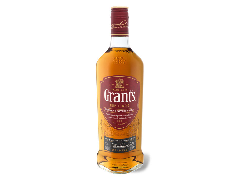 GRANT'S Triple Wood Blended Scotch Whisky 40% Vol