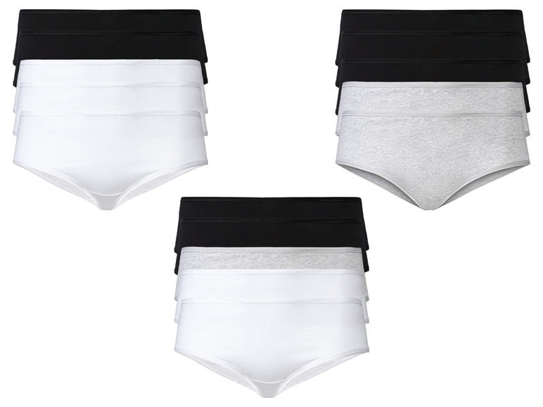 ESMARA® Damen Hipster, 5 Stück, mit hohem Baumwollanteil