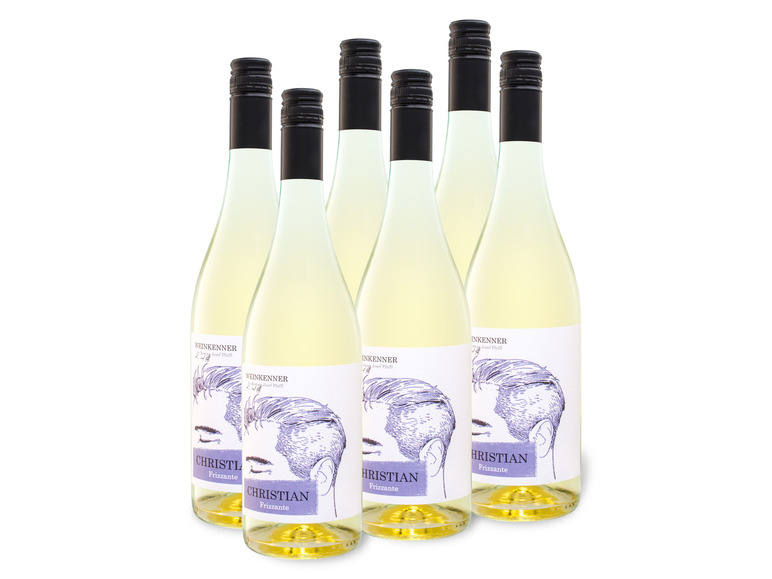 6 x 0,75-l-Flasche Weinpaket Weinkenner by Pfaffl Christian Frizzante, Perlwein mit zugesetzer Kohlensäure