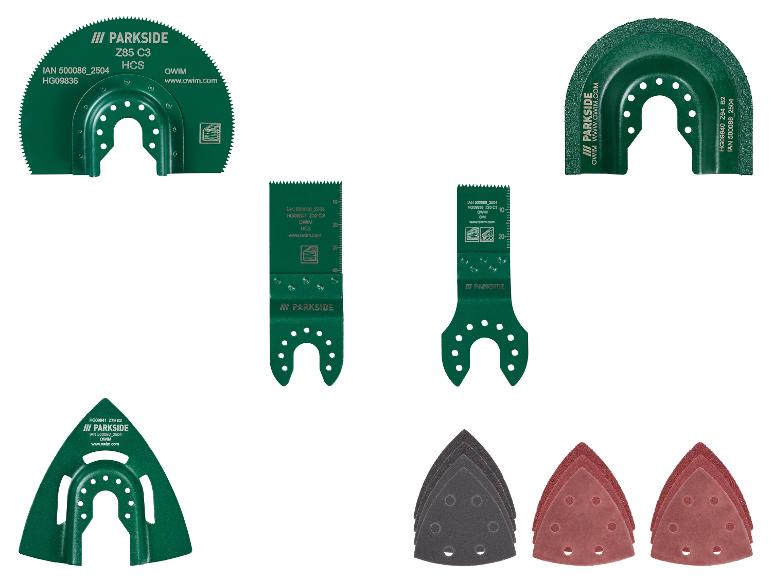PARKSIDE® HCS-Segmentsägeblatt Z85 / HCS-Tauchsägeblatt Z32 / HCS/HSS-Tauchsägeblatt Z20 / Diamantsägeblatt Z64 / RIFF-Schleifplat