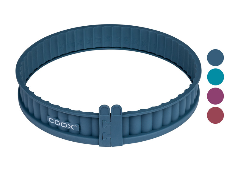COOX Silikon-Quicheform mit Glasboden Ø 26cm , platzsparend