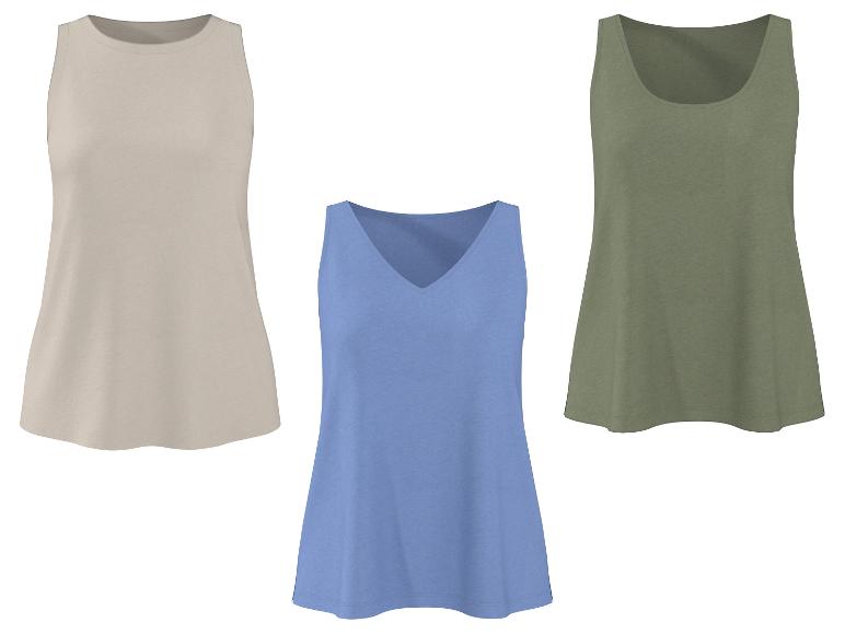 ESMARA® Damen Top mit Leinen