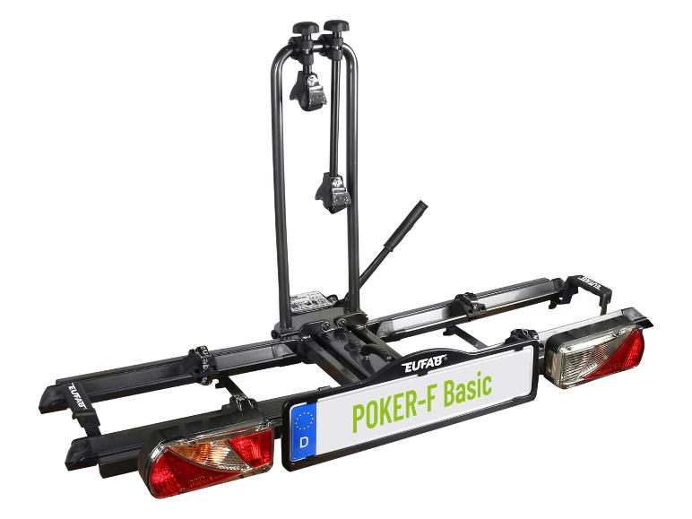EUFAB Fahrradträger für die Anhängerkupplung »POKER-F Basic«, mit Schnellverschluss-System