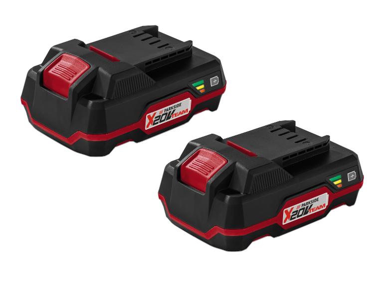 PARKSIDE® Akku Set 2x 20V Akku »PAP 20 B1«, 2 Ah