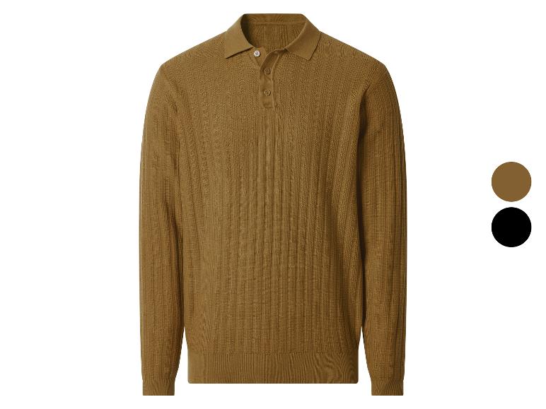 ESMARA MEN Herren Polo-Strickpullover