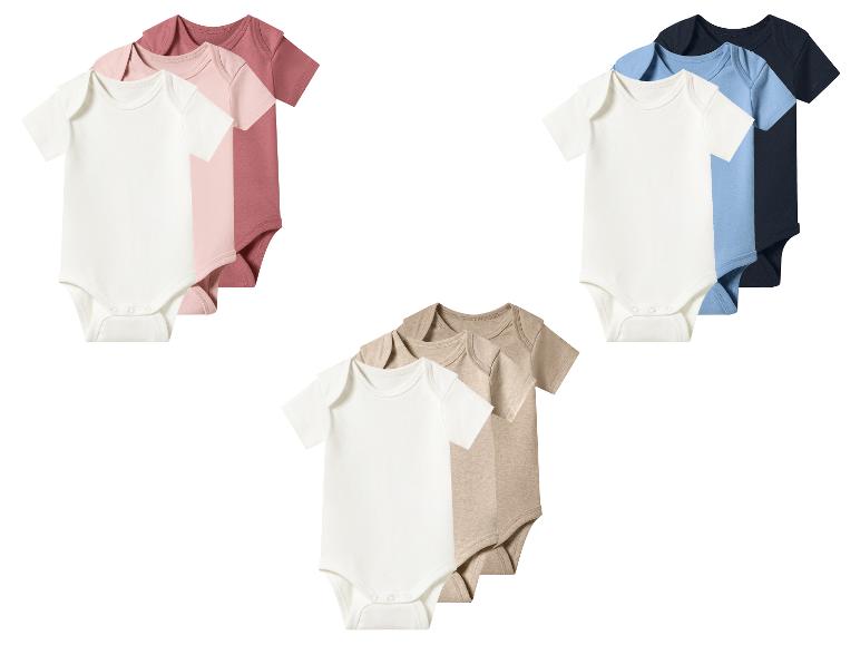LUPILU® Baby Bodys, 3 Stück