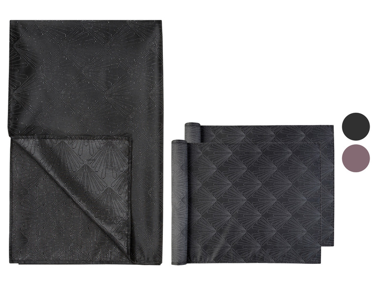 LIVARNO HOME Tischdecke/Tischläufer-Set, mit Glitzereffekt