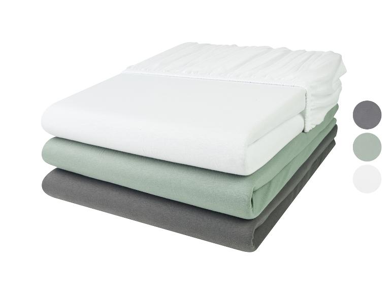 LIVARNO HOME Jersey-Spannbettlaken, 180 x 200 cm