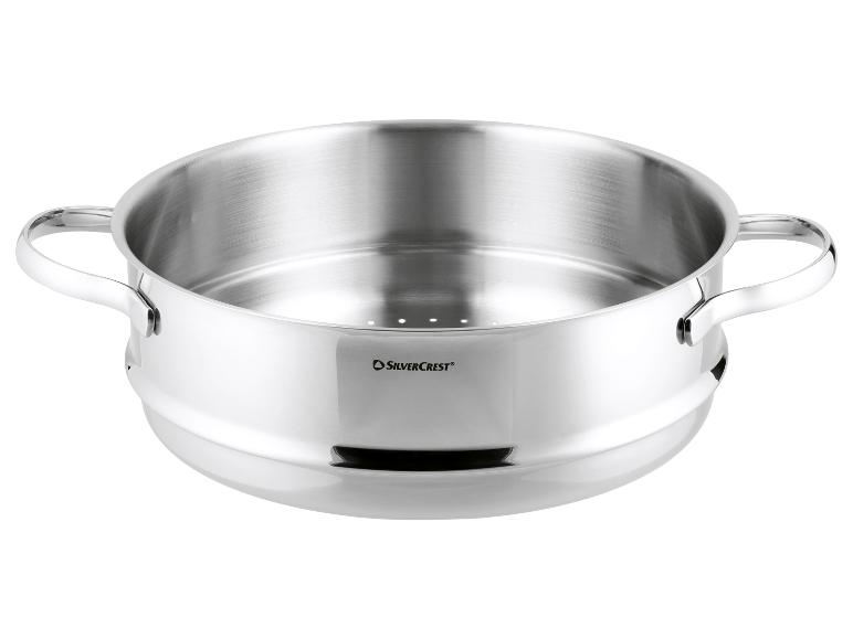 SILVERCREST® Premium-Edelstahl-Dampfgareinsatz, Ø 24 cm