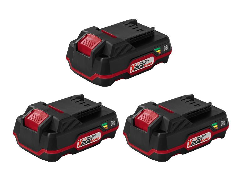 PARKSIDE® Akku Set 3x 20V / 2 Ah Akku »PAP 20 B1«, mit Cell Balancing