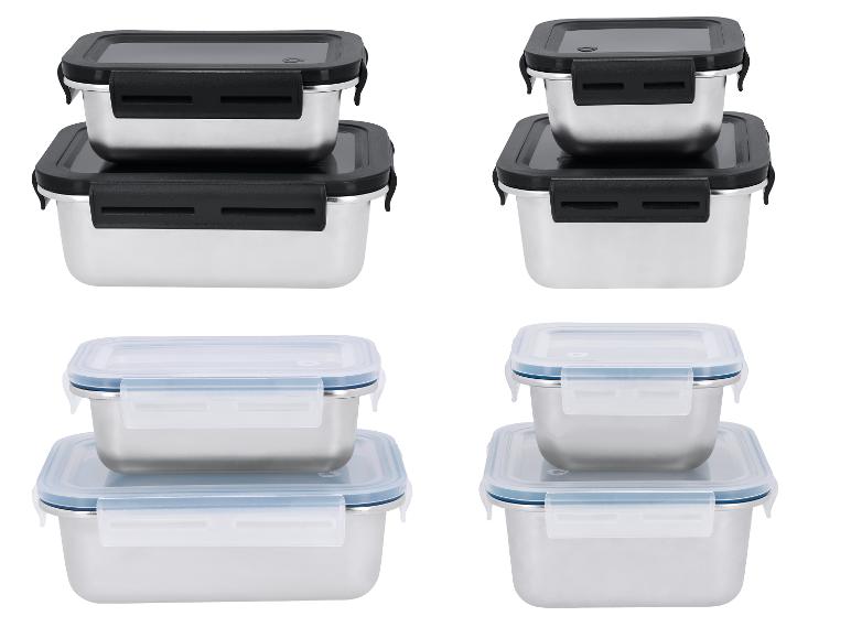 SILVERCREST® Edelstahl-Frischhaltedosen-Set