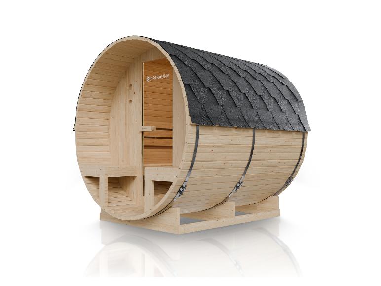 ARTSAUNA Fasssauna »Spitzbergen«, aus Fichtenholz
