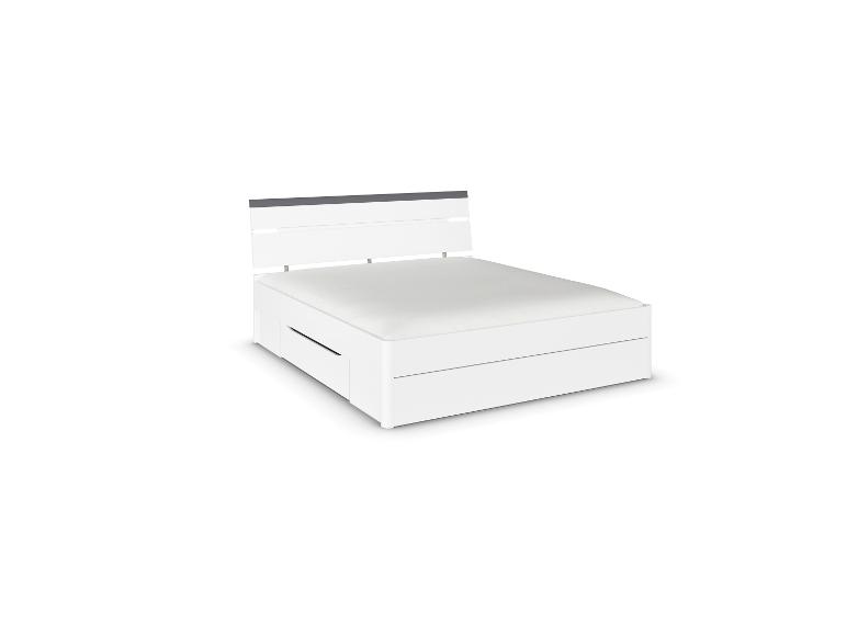 RAUCH BLUE Corvo Bett inkl. Sockelschubladen und LED-Beleuchtung Weiß Breite 185 cm/Höhe 102 cm