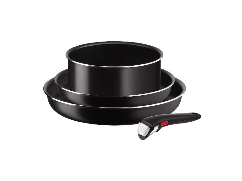 TEFAL Ingenio Essential 4-teiliges Topf- und Pfannenset, abnehmbarer Griff, Antihaftversiegelung, stapelbar »L1539632«