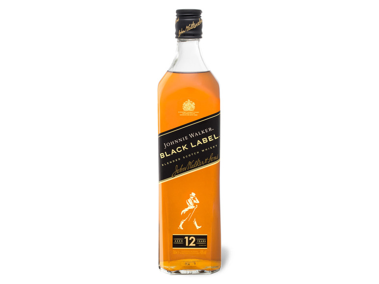 JOHNNIE WALKER Black Label Blended Scotch Whisky 12 Jahre 40% Vol