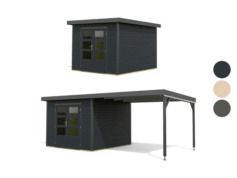 KARIBU Gartenhaus »Hybrido«, Metall-Holzkonstruktion