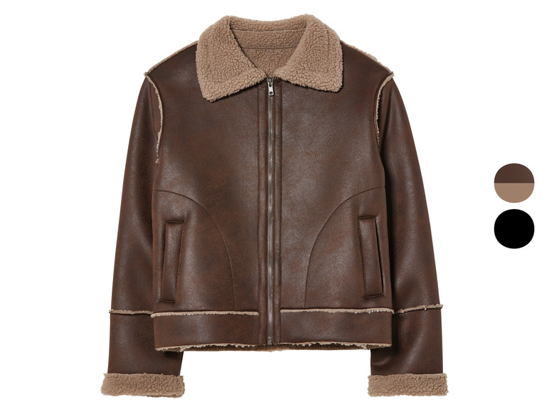 PEPPERTS!® Kleinkinder Kinder Bikerjacke in Velourslederoptik