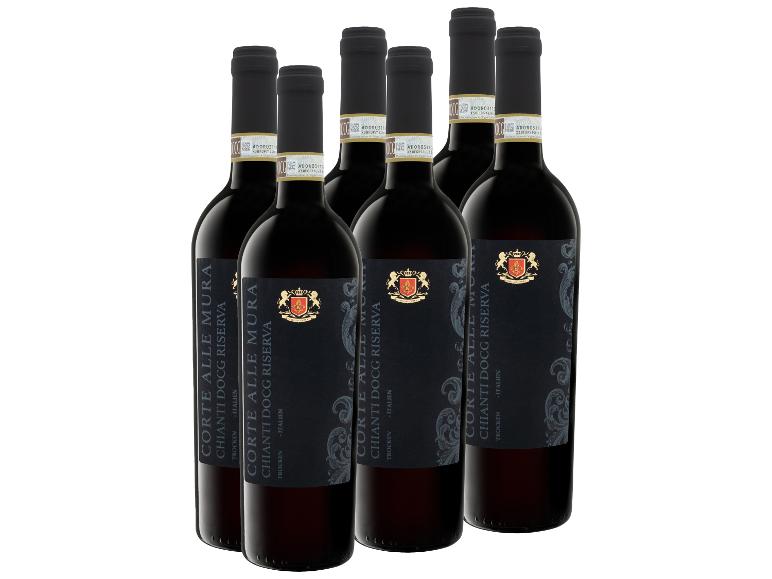 6 x 0,75-l-Flasche Weinpaket CORTE ALLE MURA Chianti Riserva DOCG trocken, Rotwein