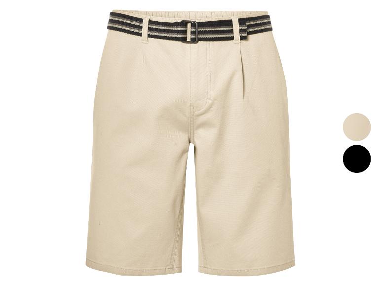 LIVERGY® Herren Shorts, mit abnehmbarem Gürtel