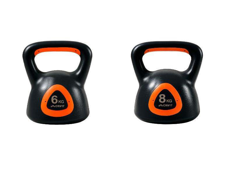 CRIVIT Kettlebell, 6 kg / 8 kg
