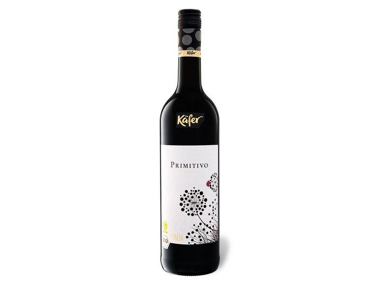 BIO Käfer Primitivo IGP trocken vegan, Rotwein 2024