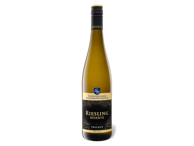 DEIDESHEIMER WEINMANUFAKTUR Riesling Réserve Pfalz QbA trocken, Weißwein 2024