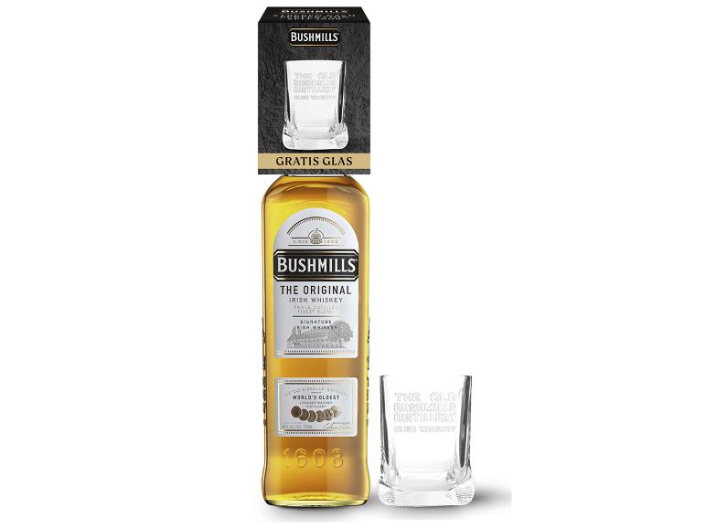 BUSHMILLS The Original Irish Whiskey mit Glas 40% Vol