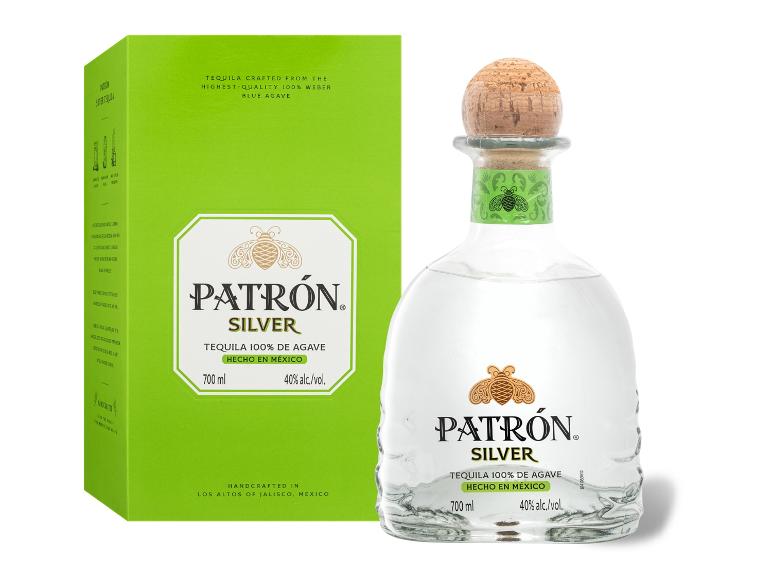 PATRÓN Silver Tequila mit Geschenkbox 40% Vol