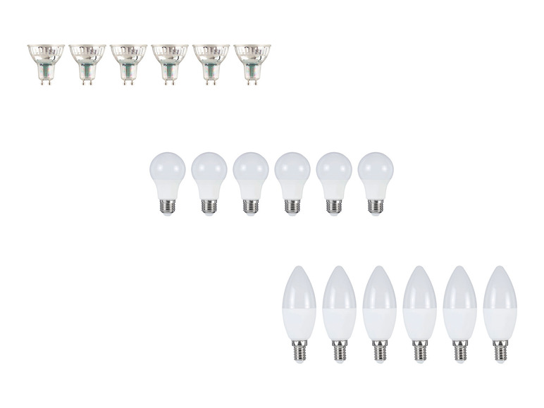 LIVARNO HOME LED-Lampen, 6er-Set