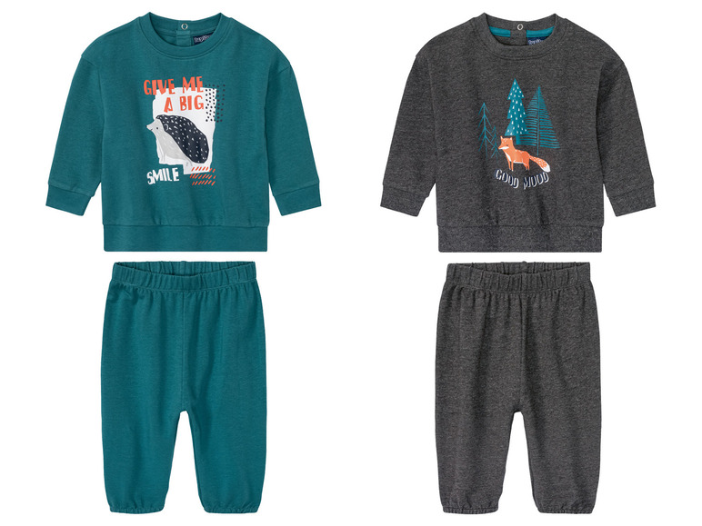 LUPILU® Baby Freizeitanzug, 2-teilig, mit hohem Bio-Baumwollanteil