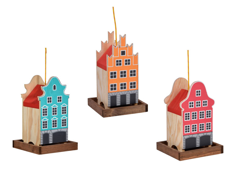 DOBAR Deko-Vogelhaus »Münster«, 19 x 19 x 30 cm, aus Holz