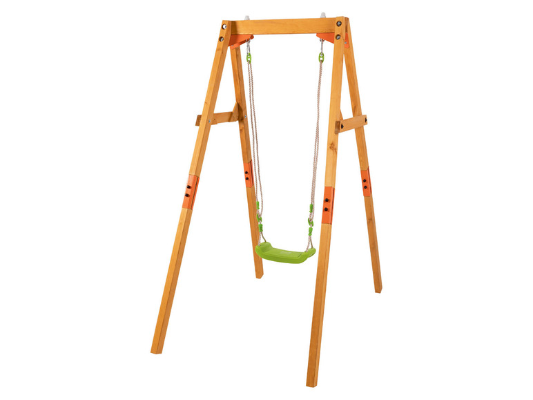 PLAYTIVE Kinder Holzschaukel, mit verstellbarer Seillänge