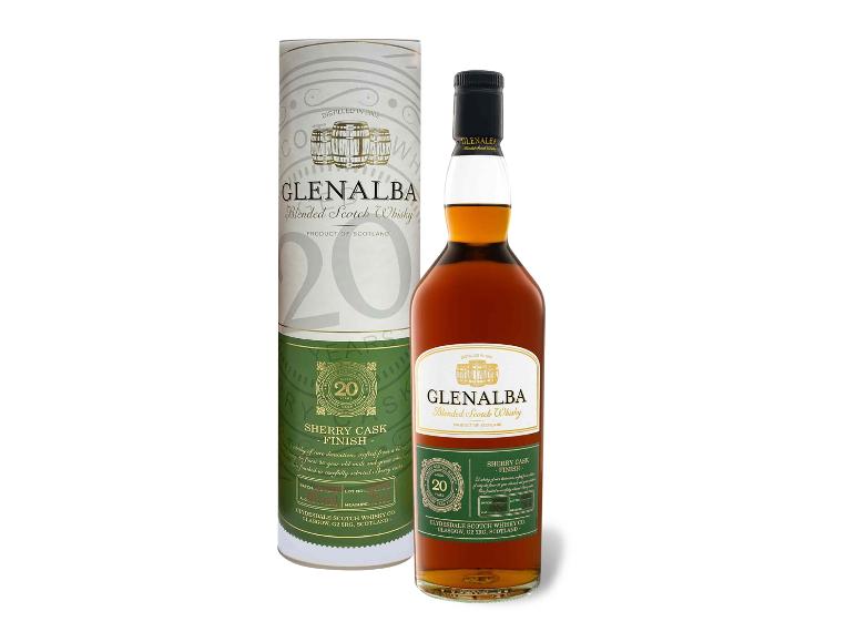 GLENALBA Blended Scotch Whisky Sherry Cask Finish 20 Jahre 40% Vol