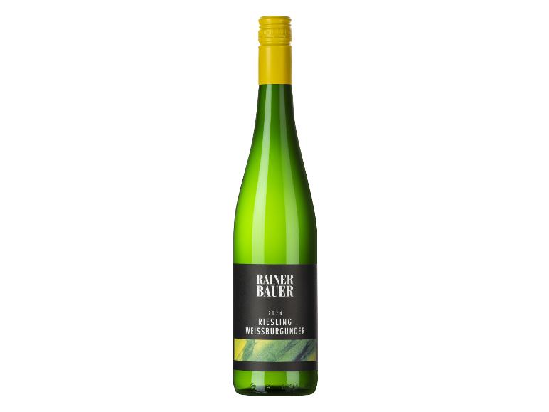RAINER BAUER Riesling Weißburgunder halbtrocken, Weißwein 2024