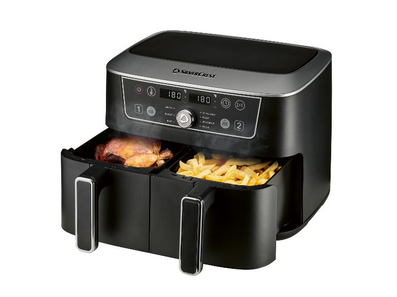SILVERCREST® Doppelzonen-Heißluftfritteuse
