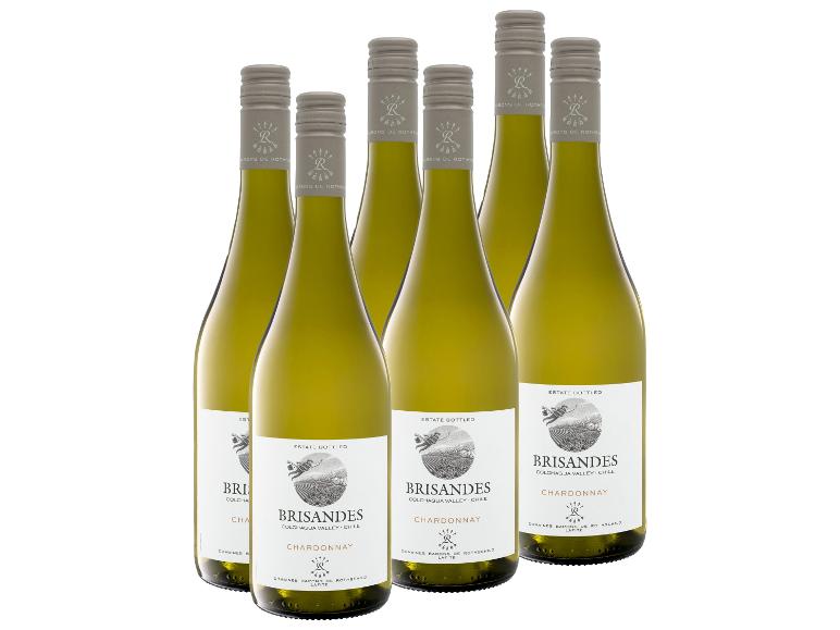 6 x 0,75-l-Flasche Weinpaket Brisandes Chardonnay Colchagua Valley trocken, Weißwein
