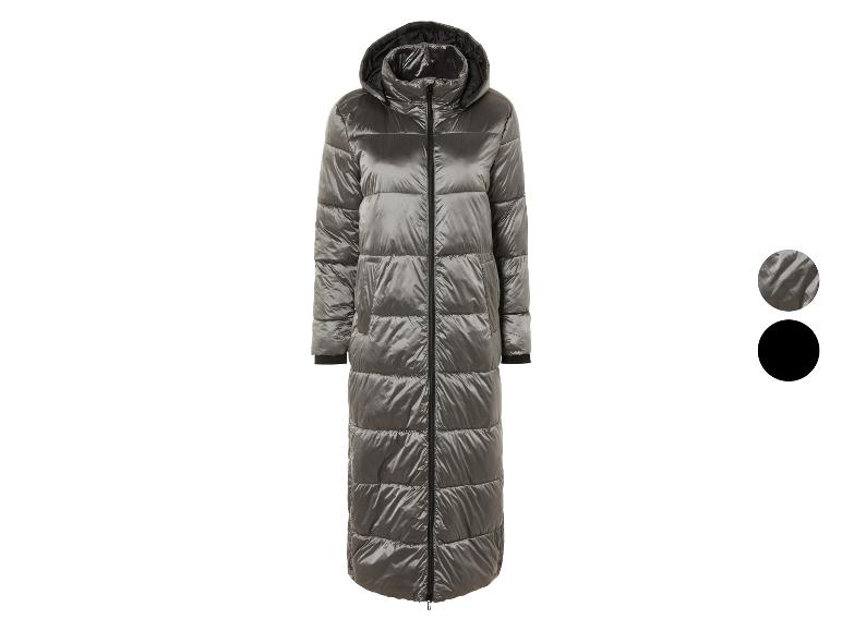ESMARA® Damen Maxi-Steppmantel, seitliche Gehschlitze mit Druckknöpfen