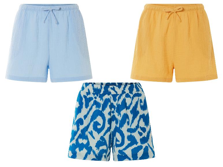 ESMARA® Damen Shorts, aus weichem Musselin