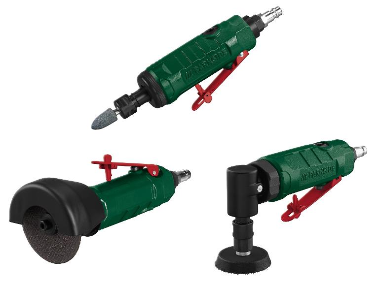 PARKSIDE® Druckluft-Stabschleifer-Set »PDSS 16 B2«/Druckluft-Trennschleifer »PDTS 6.3 C4«/Druckluft-Tellerschleifer »PDTLS 6.3«