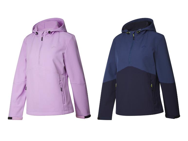 CRIVIT Damen Softshelljacke, winddicht und atmungsaktiv