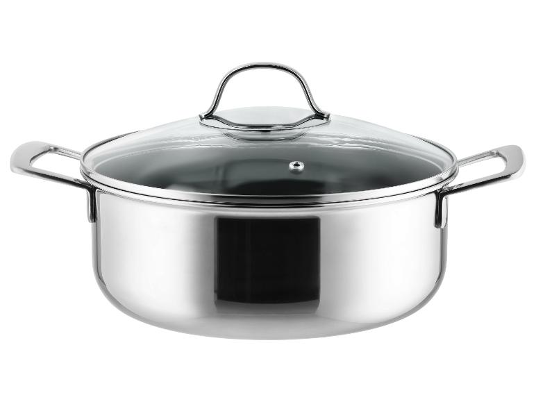 SILVERCREST® Premium-Edelstahltopf mit Wabenstruktur, Ø 24 cm