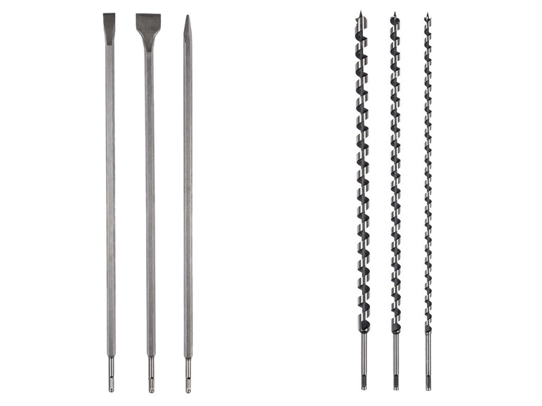 PARKSIDE® Schlangenbohrer-Set / Langmeißel-Set