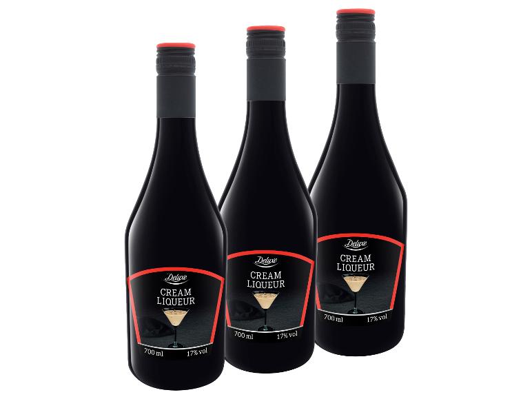 3 x 0,7-l-Flasche Spirituosenpaket DELUXE Sahnelikör 17 % vol