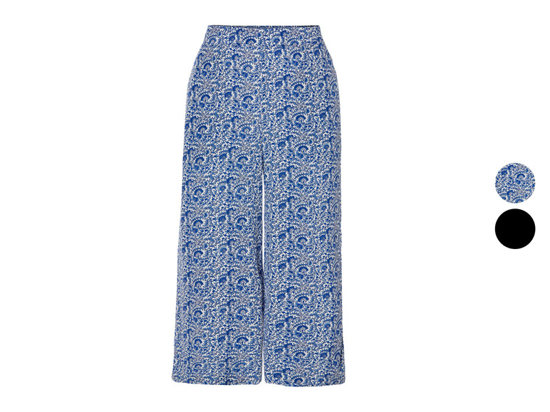 ESMARA® Damen Wide-Leg Hose, mit Gummizugbund