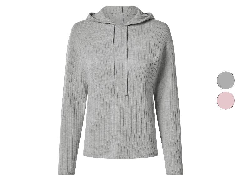 ESMARA® Damen Gerippter Strickhoodie