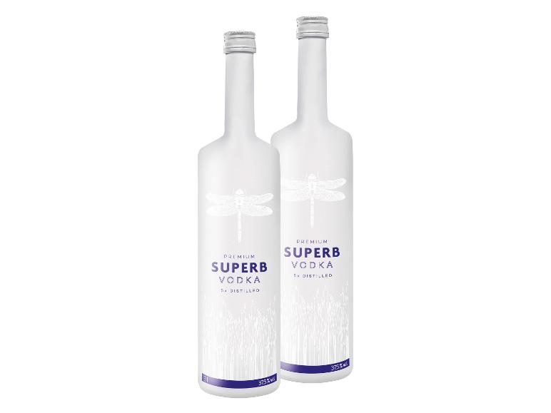 2 x 3,0-l-Flasche Spirituosenpaket Superb Doppelmagnum 5-fach destilliert Vodka 37,5% Vol