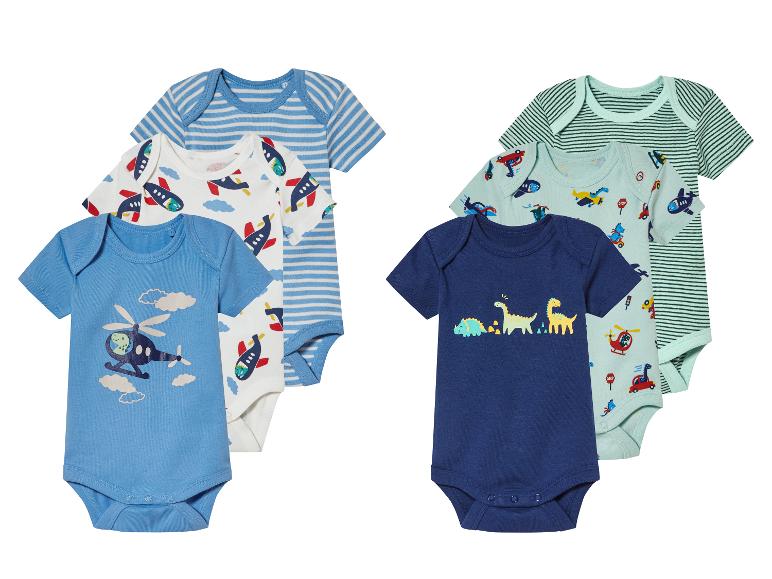 LUPILU® Baby Bodies, 3 Stück, aus reiner Bio-Baumwolle