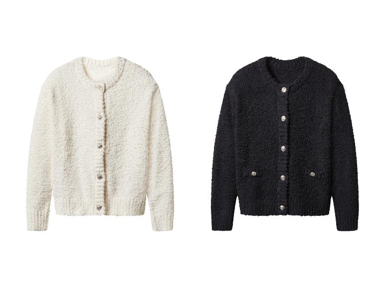 ESMARA® Damen Plüsch-Cardigan